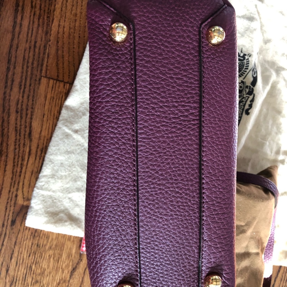 Authentic Burberry Medium Tote Elderberry View 4